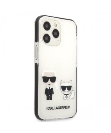 Karl Lagerfeld KLHCP13LTPEKCW iPhone 13 Pro / 13 6.1" hardcase white/white Karl&Choupette