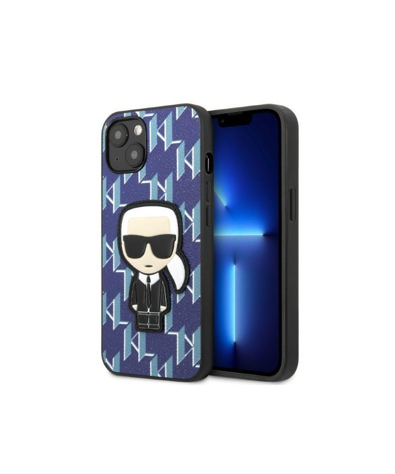Karl Lagerfeld KLHCP13MPMNIKBL iPhone 13 6.1" hardcase blue/blue Monogram Ikonik Patch