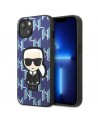 Karl Lagerfeld KLHCP13MPMNIKBL iPhone 13 6.1" hardcase blue/blue Monogram Ikonik Patch