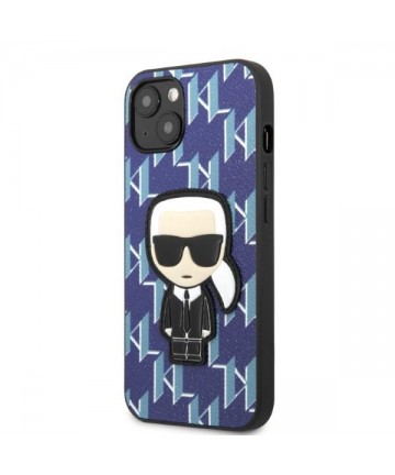Karl Lagerfeld KLHCP13MPMNIKBL iPhone 13 6.1" hardcase blue/blue Monogram Ikonik Patch