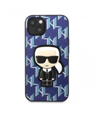 Karl Lagerfeld KLHCP13MPMNIKBL iPhone 13 6.1" hardcase blue/blue Monogram Ikonik Patch