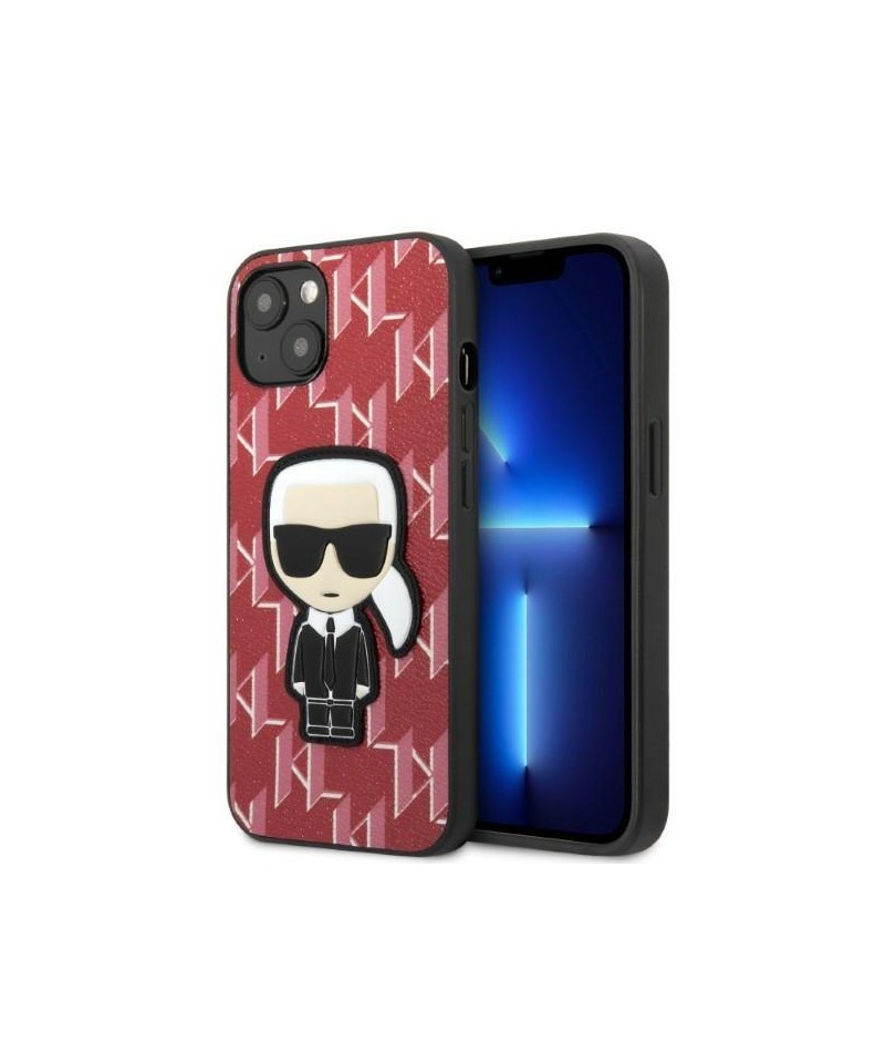 Karl Lagerfeld KLHCP13MPMNIKPI iPhone 13 6.1" hardcase red/red Monogram Ikonik Patch
