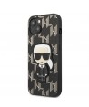 Karl Lagerfeld KLHCP13SPMNIKBK iPhone 13 mini 5.4" hardcase black/black Monogram Ikonik Patch