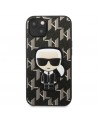 Karl Lagerfeld KLHCP13SPMNIKBK iPhone 13 mini 5.4" hardcase black/black Monogram Ikonik Patch