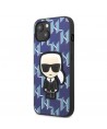Karl Lagerfeld KLHCP13SPMNIKBL iPhone 13 mini 5.4" hardcase blue/blue Monogram Ikonik Patch