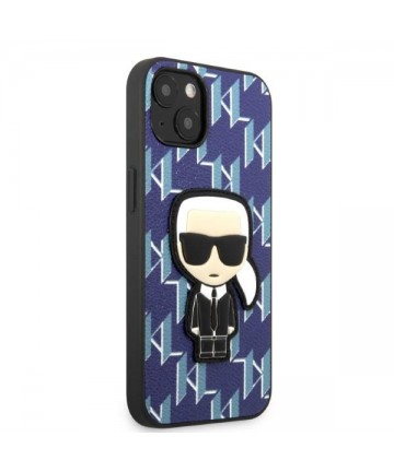 Karl Lagerfeld KLHCP13SPMNIKBL iPhone 13 mini 5.4" hardcase blue/blue Monogram Ikonik Patch
