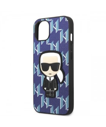 Karl Lagerfeld KLHCP13SPMNIKBL iPhone 13 mini 5.4" hardcase blue/blue Monogram Ikonik Patch