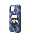 Karl Lagerfeld KLHCP13SPMNIKBL iPhone 13 mini 5.4" hardcase blue/blue Monogram Ikonik Patch