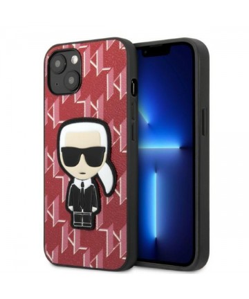 Karl Lagerfeld KLHCP13SPMNIKPI iPhone 13 mini 5.4" hardcase red/red Monogram Ikonik Patch