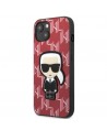 Karl Lagerfeld KLHCP13SPMNIKPI iPhone 13 mini 5.4" hardcase red/red Monogram Ikonik Patch
