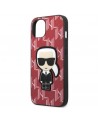 Karl Lagerfeld KLHCP13SPMNIKPI iPhone 13 mini 5.4" hardcase red/red Monogram Ikonik Patch