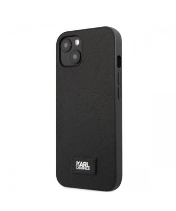 Karl Lagerfeld KLHCP13SSFMP2K iPhone 13 mini 5.4" hardcase black/black Saffiano Plaque