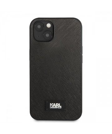 Karl Lagerfeld KLHCP13SSFMP2K iPhone 13 mini 5.4" hardcase black/black Saffiano Plaque