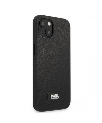 Karl Lagerfeld KLHCP13SSFMP2K iPhone 13 mini 5.4" hardcase black/black Saffiano Plaque