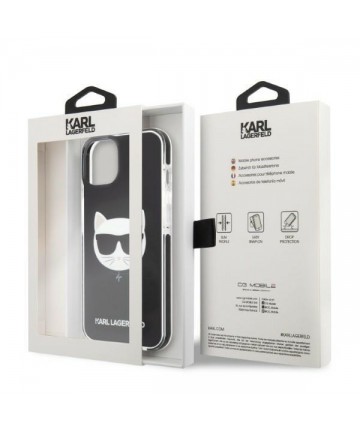 Karl Lagerfeld KLHCP13STPECK iPhone 13 mini 5.4" hardcase black/black Choupette Head