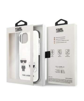 Karl Lagerfeld KLHCP13STPEKCW iPhone 13 mini 5.4" hardcase white/white Karl&Choupette