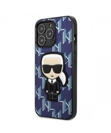 Karl Lagerfeld KLHCP13XPMNIKBL iPhone 13 Pro Max 6.7" hardcase blue/blue Monogram Ikonik Patch