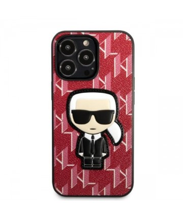 Karl Lagerfeld KLHCP13XPMNIKPI iPhone 13 Pro Max 6.7" hardcase red/red Monogram Ikonik Patch