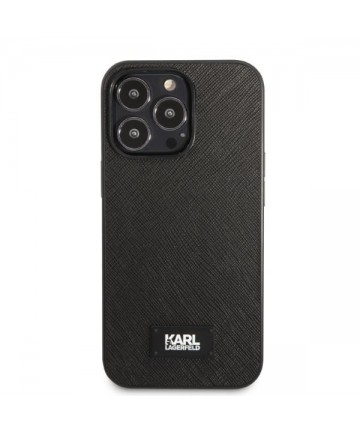 Karl Lagerfeld KLHCP13XSFMP2K iPhone 13 Pro Max 6.7" hardcase black/black Saffiano Plaque
