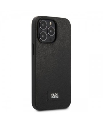 Karl Lagerfeld KLHCP13XSFMP2K iPhone 13 Pro Max 6.7" hardcase black/black Saffiano Plaque