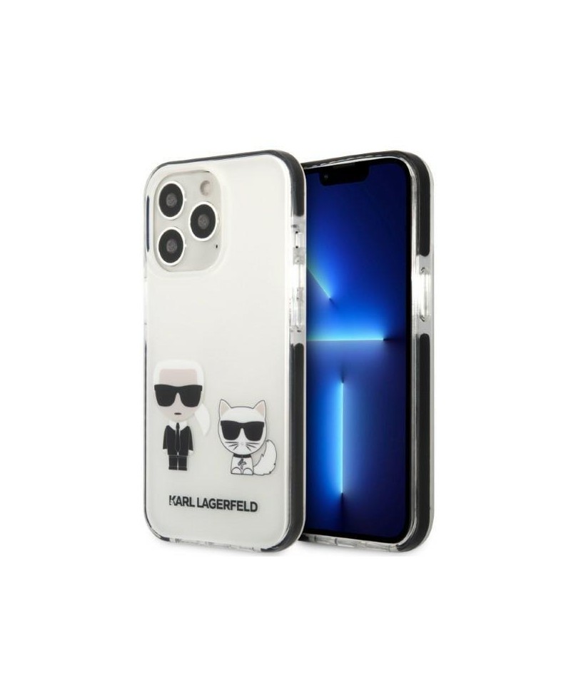 Karl Lagerfeld KLHCP13XTPEKCW iPhone 13 Pro Max 6.7" hardcase white/white Karl&Choupette