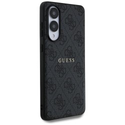 Guess 4G Ring Classic Logo MagSafe Case for Samsung Galaxy S25 Edge - Black
