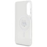 Karl Lagerfeld Button Choupette Head Printed Logo MagSafe Case for Samsung Galaxy S25 Edge - White
