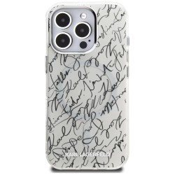Karl Lagerfeld IML Karl Script Pattern MagSafe Case for iPhone 16 Pro - White