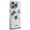 Karl Lagerfeld IML Sketched Graphic Case for iPhone 16 Pro - Clear