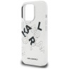 Karl Lagerfeld IML Sketched Graphic Case for iPhone 16 Pro - Clear