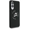 Karl Lagerfeld Silicone nauble Heads And Circle MagSafe case for Samsung Galaxy S25 Edge - black