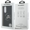 Karl Lagerfeld Silicone nauble Heads And Circle MagSafe case for Samsung Galaxy S25 Edge - black