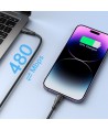 Joyroom Surpass Series A11 Lightning /USB-C 20W 0.25 m cable - black