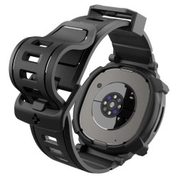 Spigen Rugged Armor Pro Strap for Samsung Galaxy Watch 8 Classic 46mm - Matte Black
