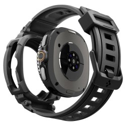 Spigen Rugged Armor Pro Strap for Samsung Galaxy Watch 8 Classic 46mm - Matte Black