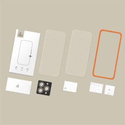 Tech-Protect Easy Set+ 3-pack tempered glass for iPhone 16 Pro / 17 Pro - transparent