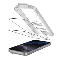 Tech-Protect Quick Set+ 2-pack tempered glass for iPhone 17 Pro - black