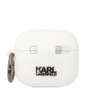 Karl Lagerfeld KLA3RUNCHH AirPods 3 cover white/white Silicone Choupette Head 3D