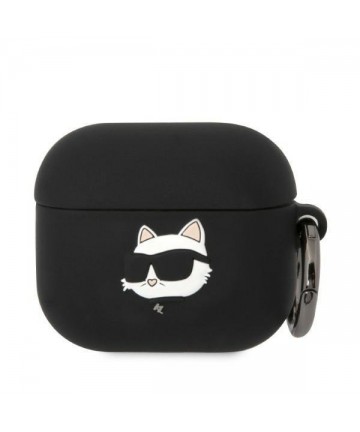 Karl Lagerfeld KLA3RUNCHK AirPods 3 cover black/black Silicone Choupette Head 3D