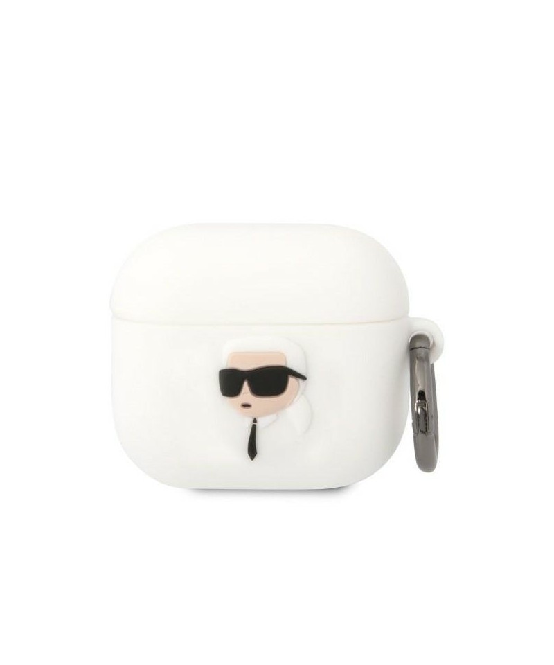 Karl Lagerfeld KLA3RUNIKH AirPods 3 cover white/white Silicone Karl Head 3D