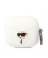 Karl Lagerfeld KLA3RUNIKH AirPods 3 cover white/white Silicone Karl Head 3D