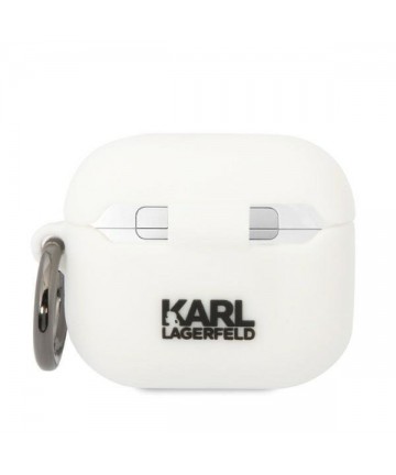 Karl Lagerfeld KLA3RUNIKH AirPods 3 cover white/white Silicone Karl Head 3D