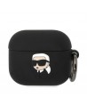 Karl Lagerfeld Silicone Karl Head 3D Case for AirPods 3 - Black