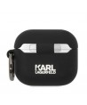 Karl Lagerfeld Silicone Karl Head 3D Case for AirPods 3 - Black
