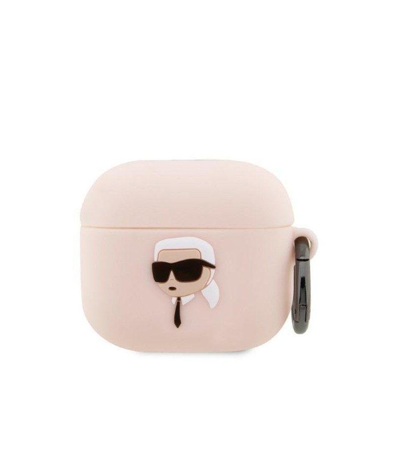 Karl Lagerfeld KLA3RUNIKP AirPods 3 cover pink/pink Silicone Karl Head 3D