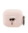 Karl Lagerfeld KLA3RUNIKP AirPods 3 cover pink/pink Silicone Karl Head 3D