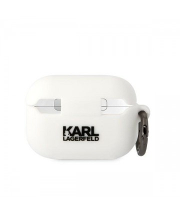 Karl Lagerfeld KLAP2RUNCHH AirPods Pro 2 cover white/white Silicone Choupette Head 3D