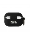 Karl Lagerfeld KLAP2RUNCHK AirPods Pro 2 cover black/black Silicone Choupette Head 3D