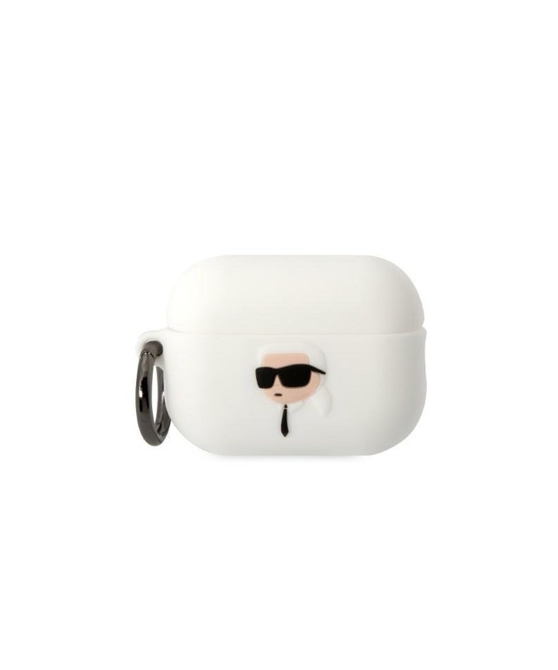 Karl Lagerfeld KLAP2RUNIKH AirPods Pro 2 cover white/white Silicone Karl Head 3D