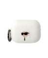 Karl Lagerfeld KLAP2RUNIKH AirPods Pro 2 cover white/white Silicone Karl Head 3D